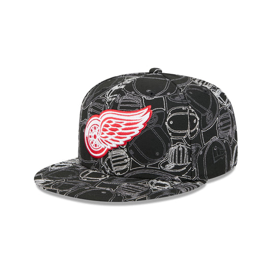 Detroit Red Wings Cap Scramble 59FIFTY Fitted Hat - New Era Cap