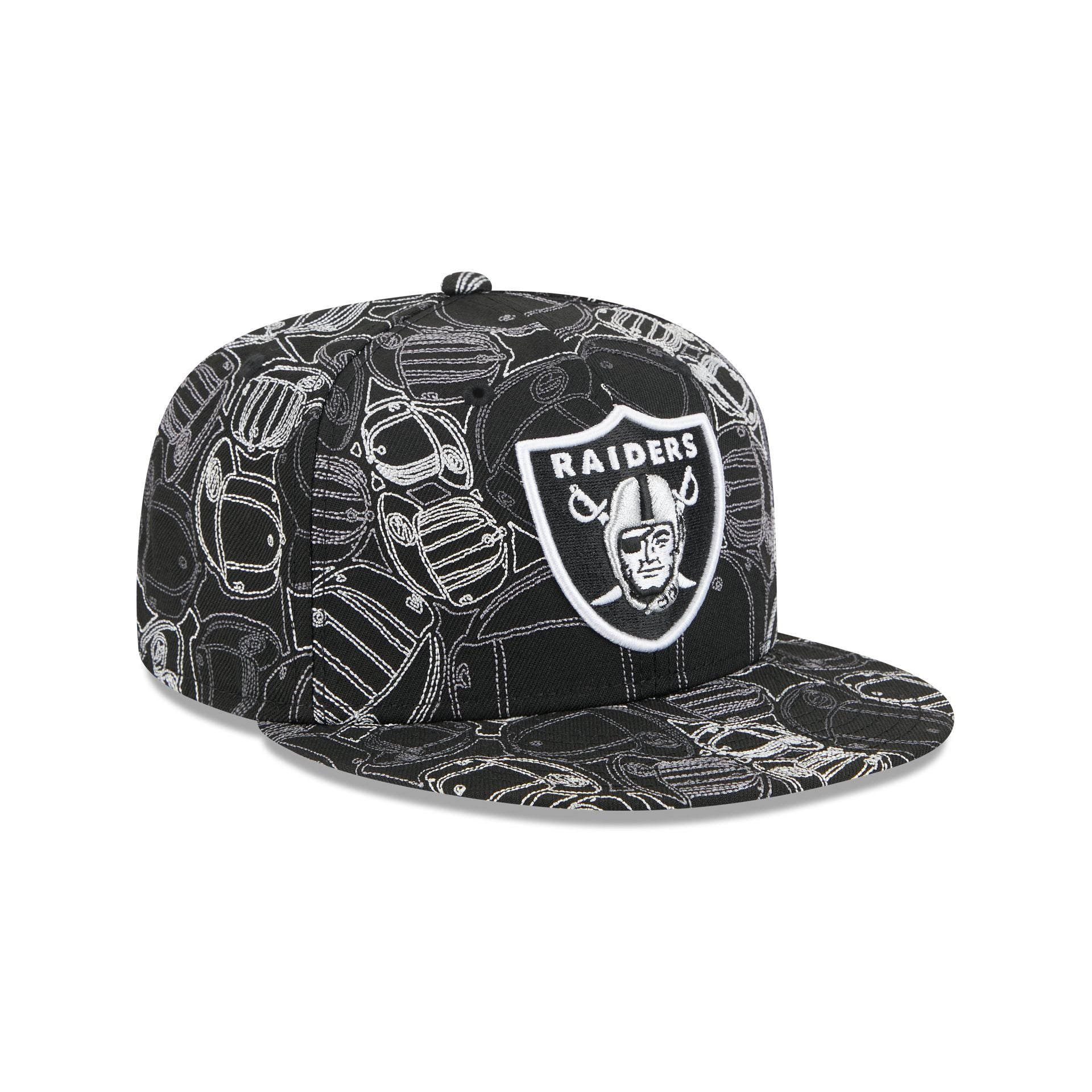 Las Vegas Raiders Cap Scramble 59FIFTY Fitted Hat