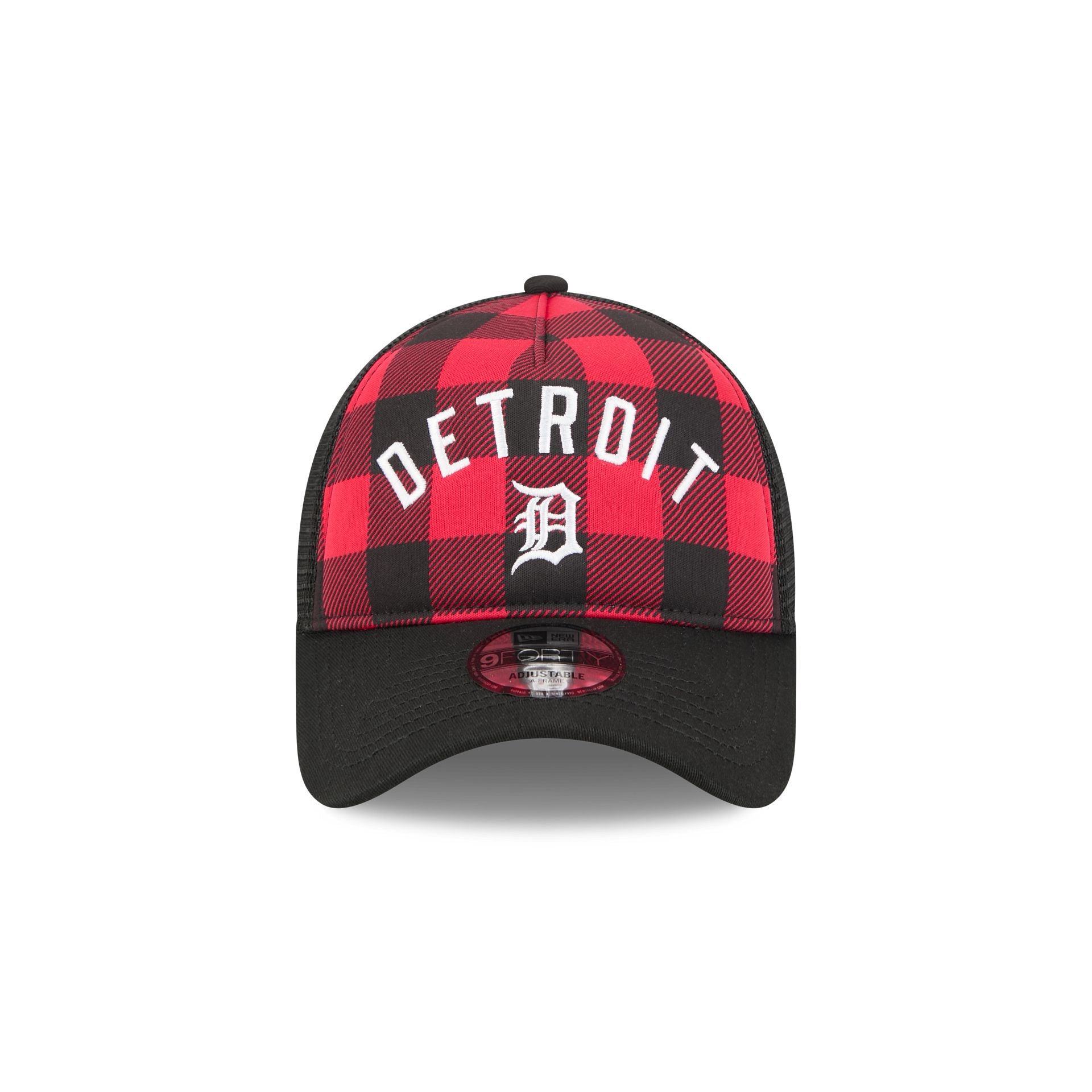 Detroit Tigers Evergreen Check 9FORTY A-Frame Trucker Hat