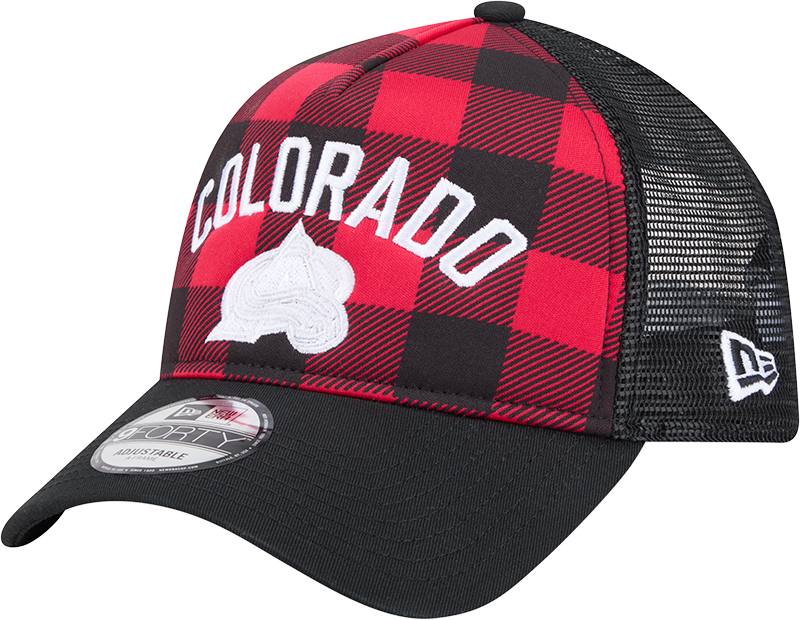 Colorado Avalanche Evergreen Check 9FORTY A-Frame Trucker Hat