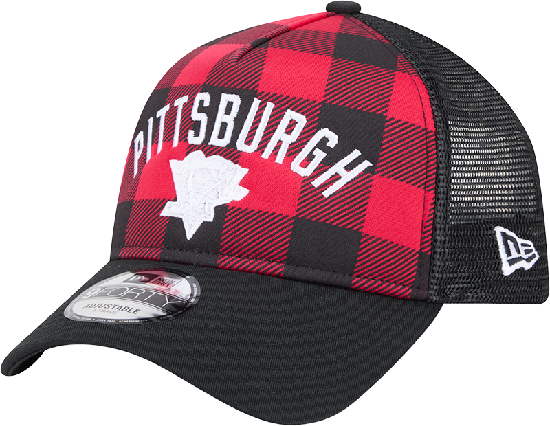 Pittsburgh Penguins Evergreen Check 9FORTY A-Frame Trucker Hat