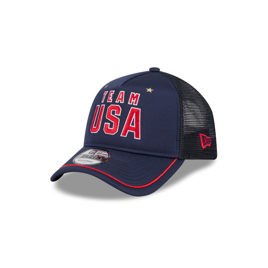 Team USA Navy 9FORTY A-Frame Snapback Hat - New Era Cap