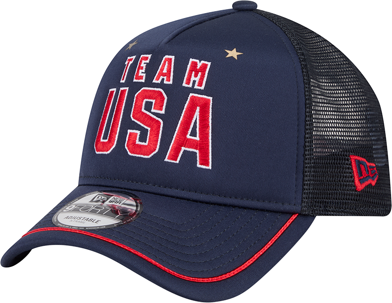 Team USA Navy 9FORTY A-Frame Snapback Hat