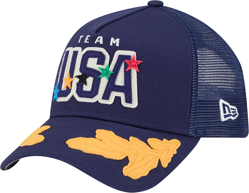 Team USA Felt Patch 9FORTY A-Frame Trucker Hat