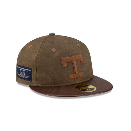 Texas Rangers Utility Linen Retro Crown 59FIFTY Fitted Hat - New Era Cap