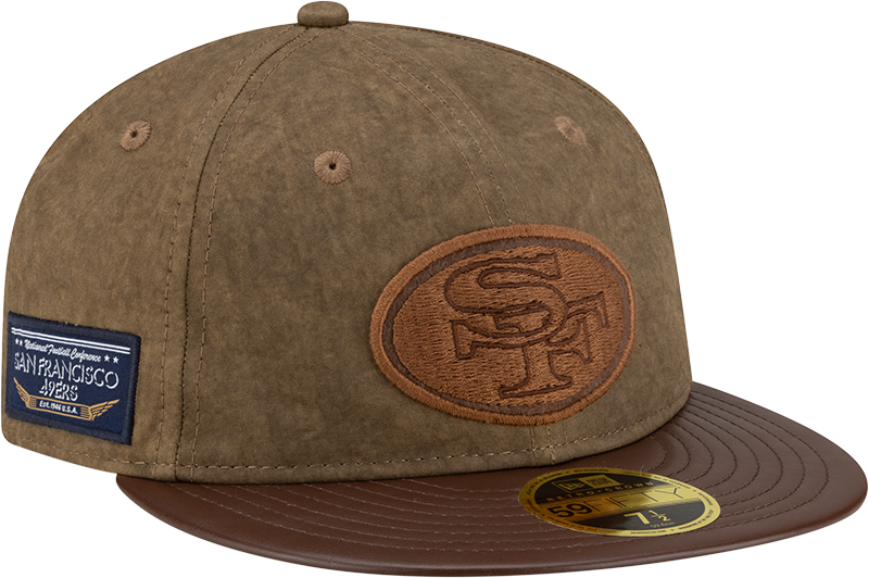 San Francisco 49ers Utility Linen Retro Crown 59FIFTY Fitted Hat