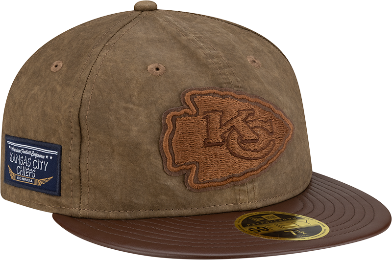 Kansas City Chiefs Utility Linen Retro Crown 59FIFTY Fitted Hat