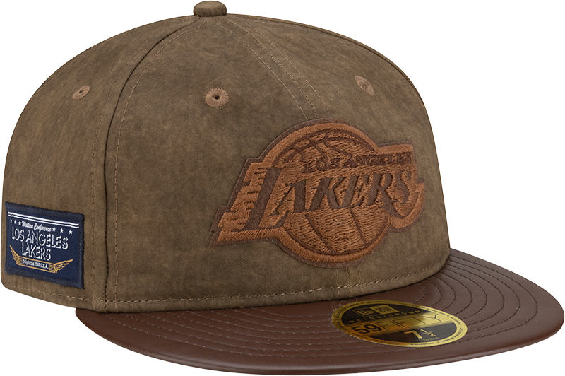 Los Angeles Lakers Utility Linen Retro Crown 59FIFTY Fitted Hat