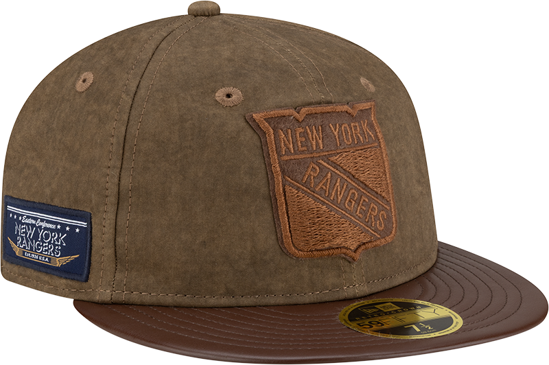 New York Rangers Utility Linen Retro Crown 59FIFTY Fitted Hat