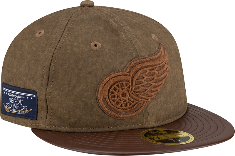 Detroit Red Wings Utility Linen Retro Crown 59FIFTY Fitted Hat