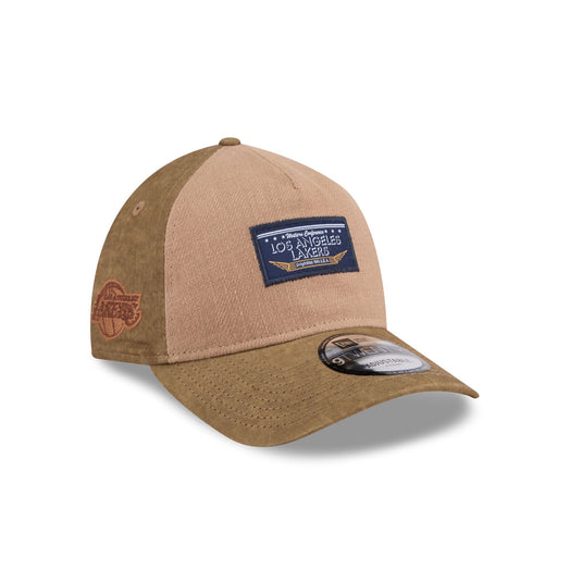 Los Angeles Lakers Utility Linen 9TWENTY A-Frame Adjustable Hat - New Era Cap