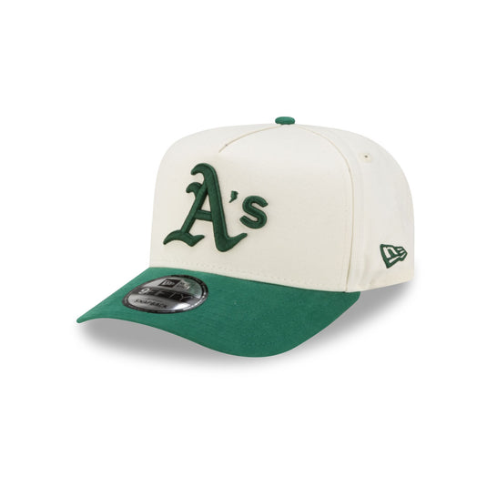 Athletics Cotton Brush Chrome Pre-Curve 9FIFTY A-Frame Snapback Hat - New Era Cap