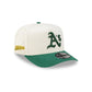 Athletics Cotton Brush Chrome Pre-Curve 9FIFTY A-Frame Snapback Hat