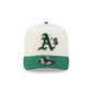 Athletics Cotton Brush Chrome Pre-Curve 9FIFTY A-Frame Snapback Hat