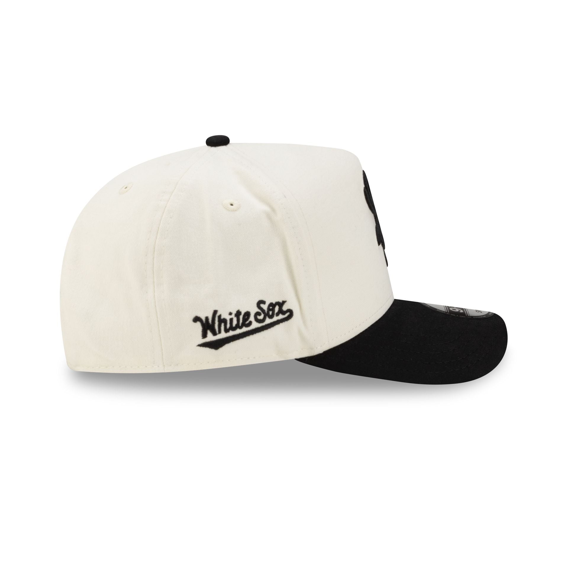 Chicago White Sox Cotton Brush Chrome Pre-Curve 9FIFTY A-Frame Snapback Hat