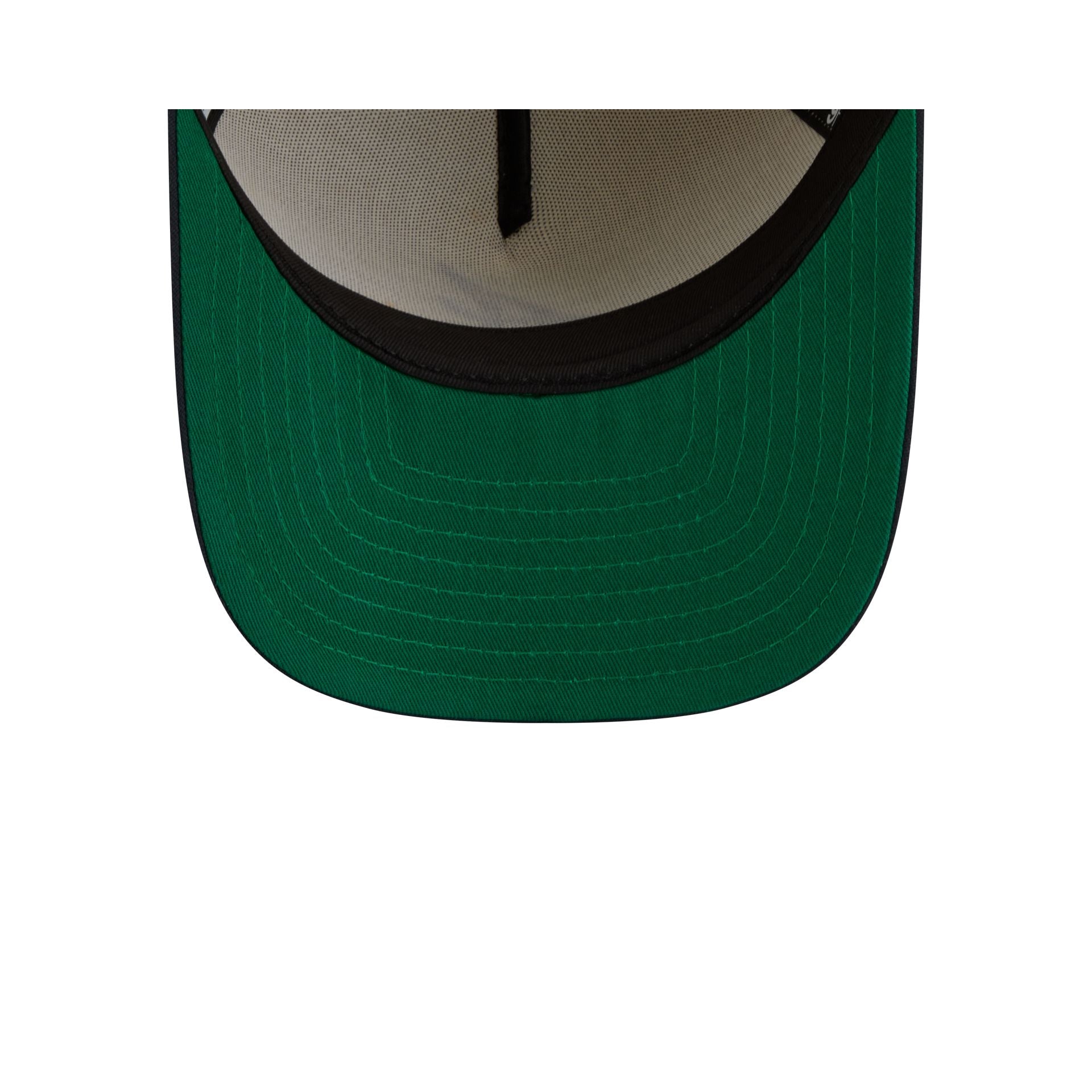 Atlanta Braves Cotton Brush Chrome Pre-Curve 9FIFTY A-Frame Snapback Hat