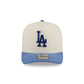 Los Angeles Dodgers Cotton Brush Chrome Pre-Curve 9FIFTY A-Frame Snapback Hat