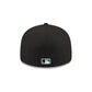 Athletics Black Pre-Curve 59FIFTY Fitted Hat