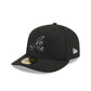 Atlanta Braves Black Pre-Curve 59FIFTY Fitted Hat