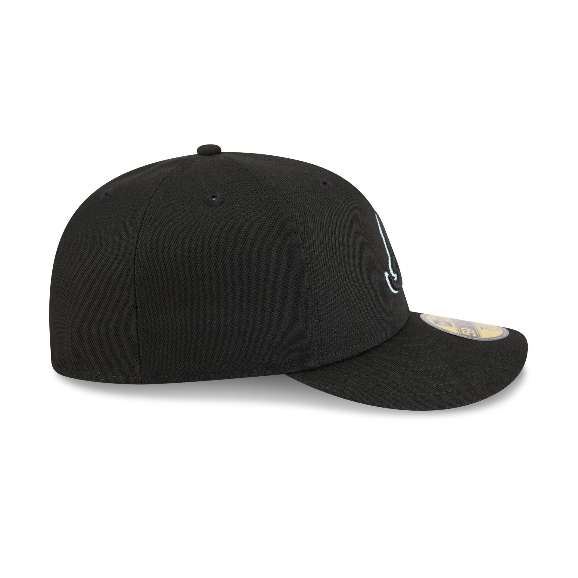 Atlanta Braves Black Pre-Curve 59FIFTY Fitted Hat – New Era Cap