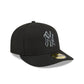 New York Yankees Black Pre-Curve 59FIFTY Fitted Hat
