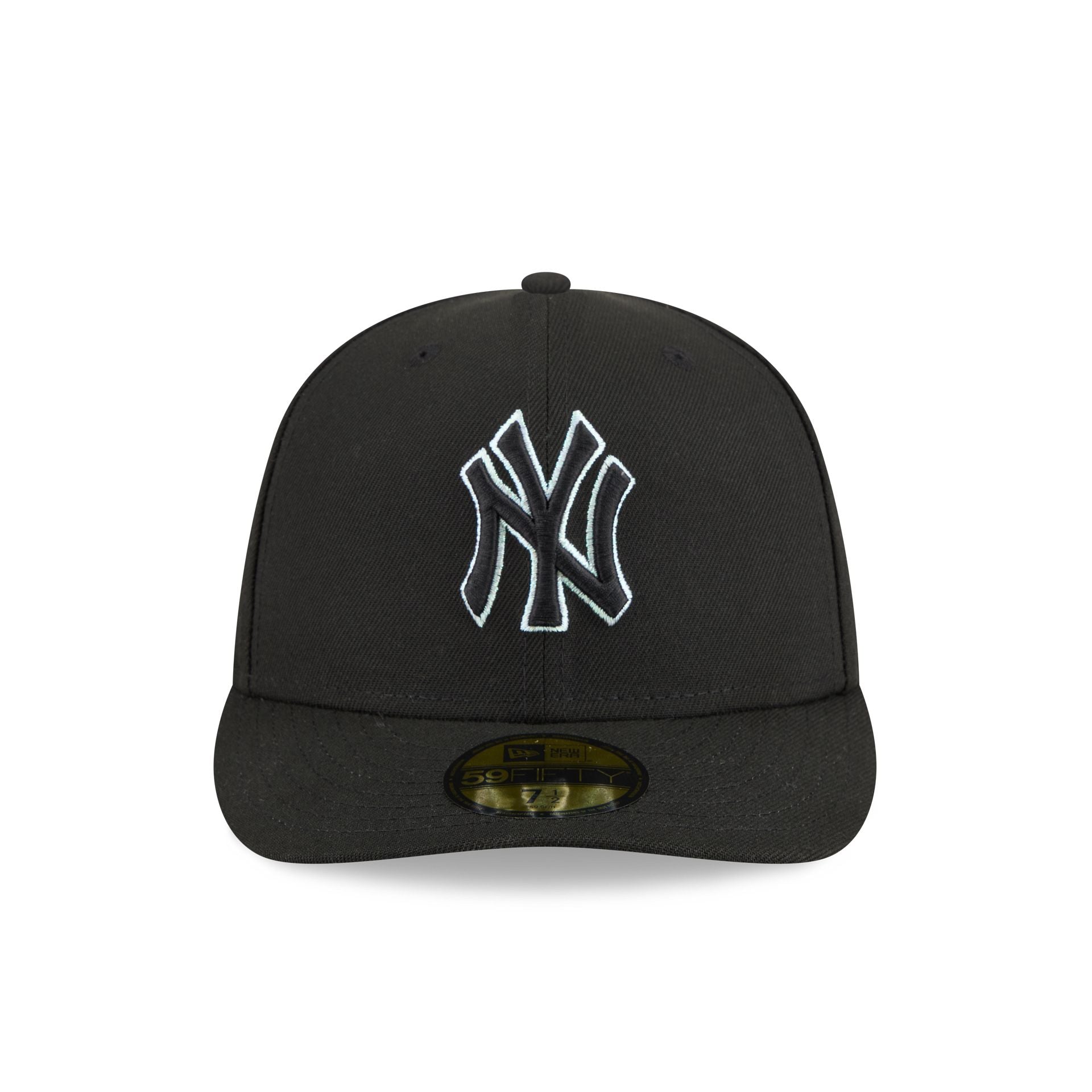 New York Yankees Black Pre-Curve 59FIFTY Fitted Hat