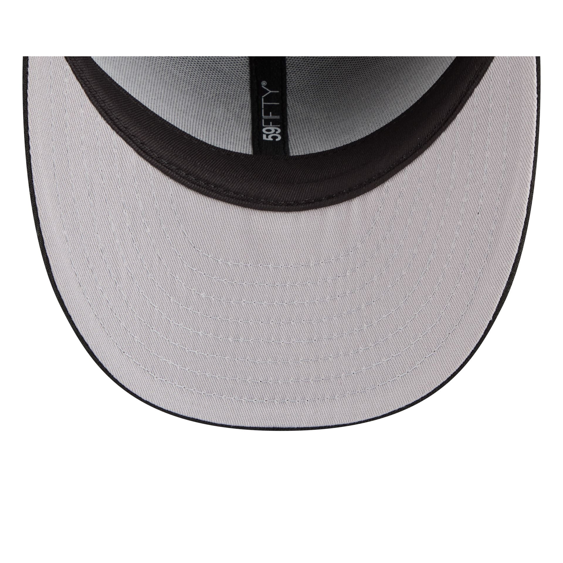 New York Yankees Black Pre-Curve 59FIFTY Fitted Hat