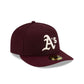 Athletics Maroon Pre-Curve 59FIFTY Fitted Hat