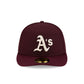 Athletics Maroon Pre-Curve 59FIFTY Fitted Hat