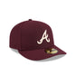 Atlanta Braves Maroon Pre-Curve 59FIFTY Fitted Hat