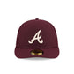 Atlanta Braves Maroon Pre-Curve 59FIFTY Fitted Hat