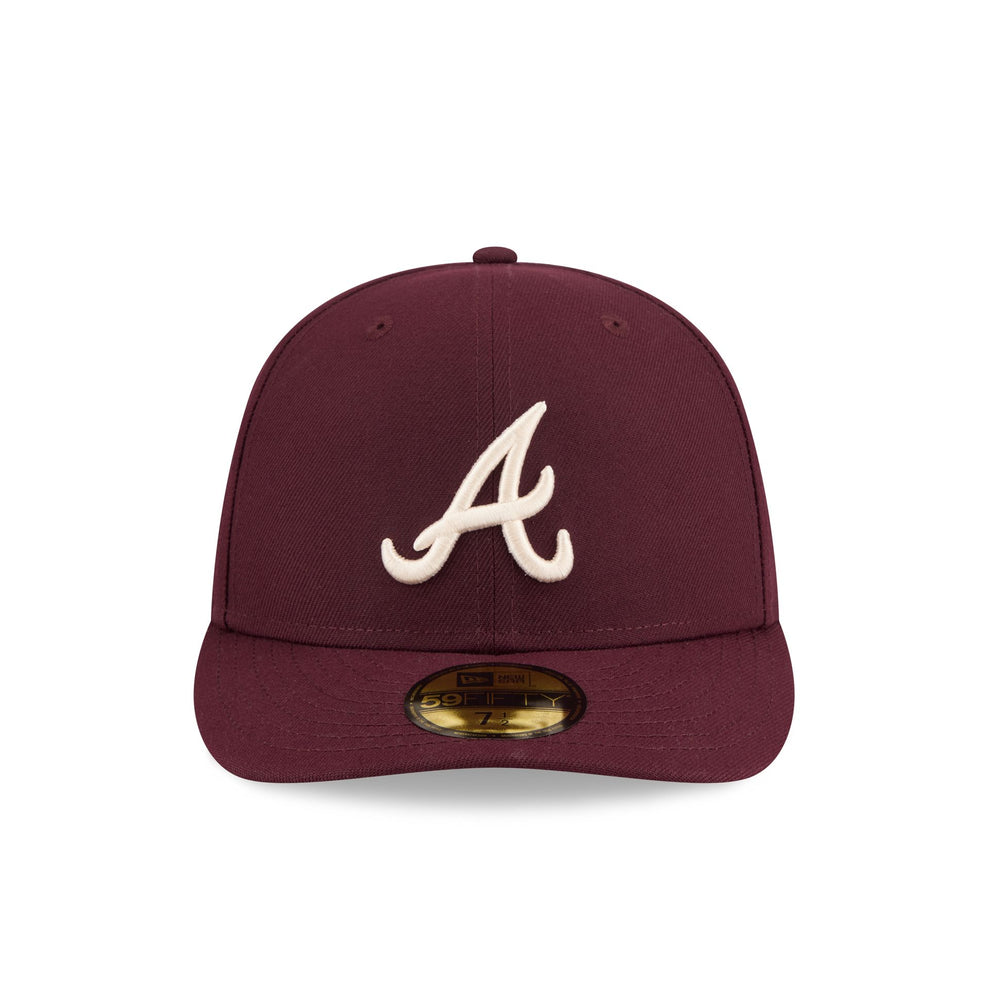 Atlanta Braves Maroon Pre-Curve 59FIFTY Fitted Hat – New Era Cap