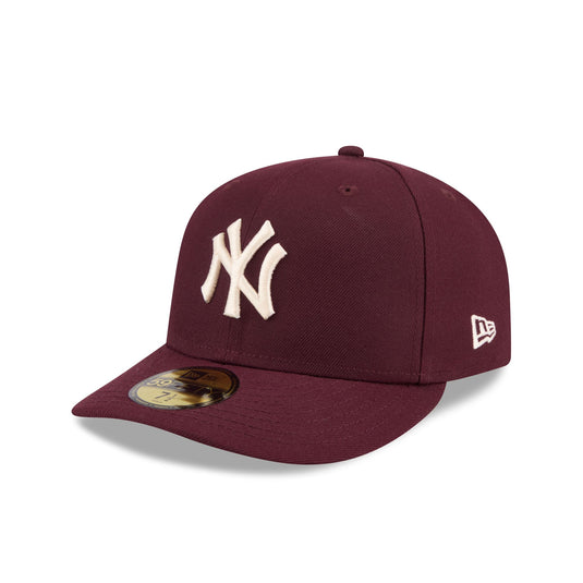 New York Yankees Maroon Pre-Curve 59FIFTY Fitted Hat - New Era Cap