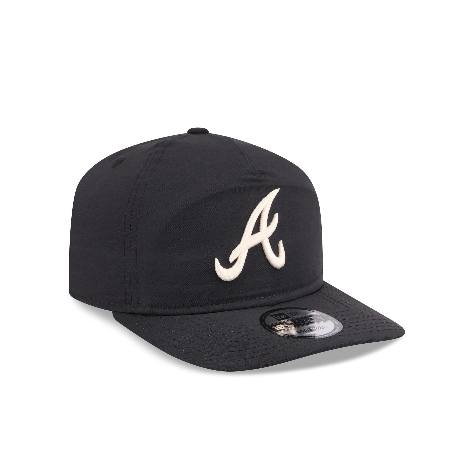 Atlanta Braves Black Nylon 19TWENTY Snapback Hat