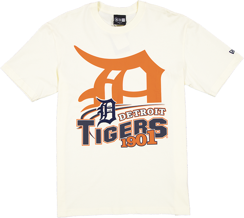 Detroit Tigers Retro Chrome White T-Shirt