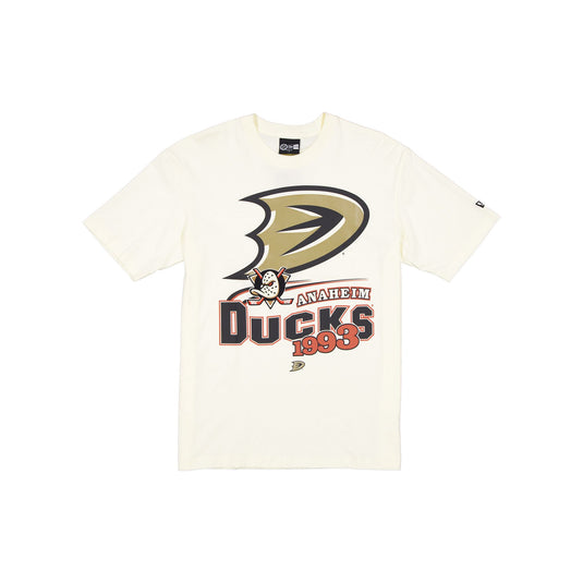 Anaheim Ducks Retro Chrome White T-Shirt - New Era Cap