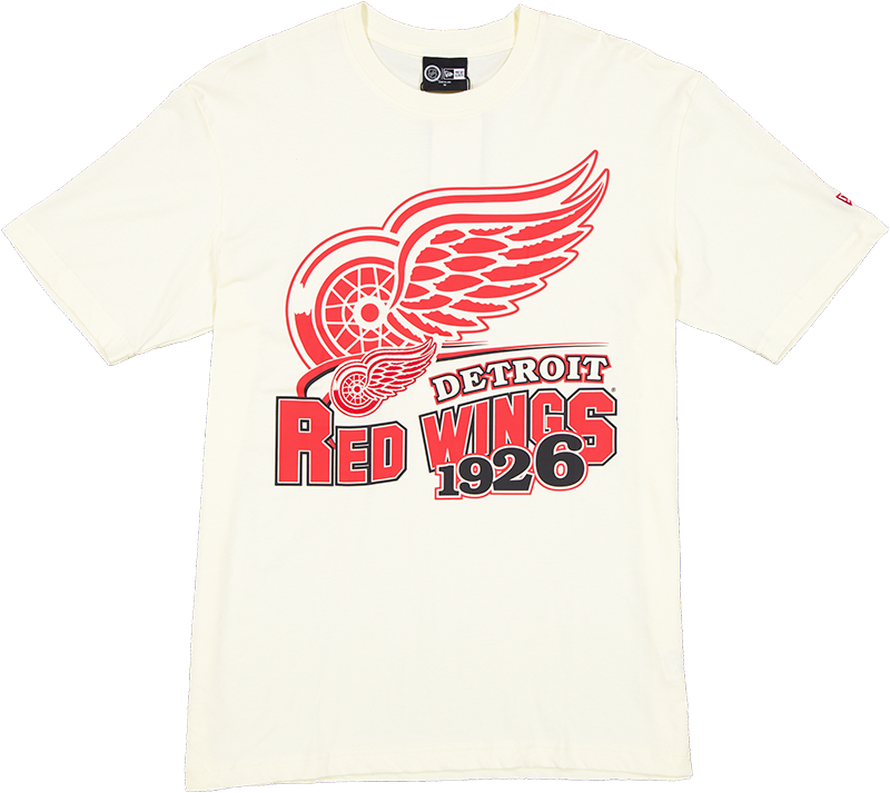 Detroit Red Wings Retro Chrome White T-Shirt