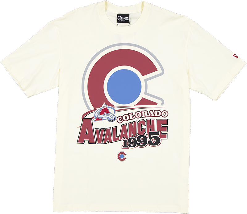 Colorado Avalanche Retro Chrome White T-Shirt