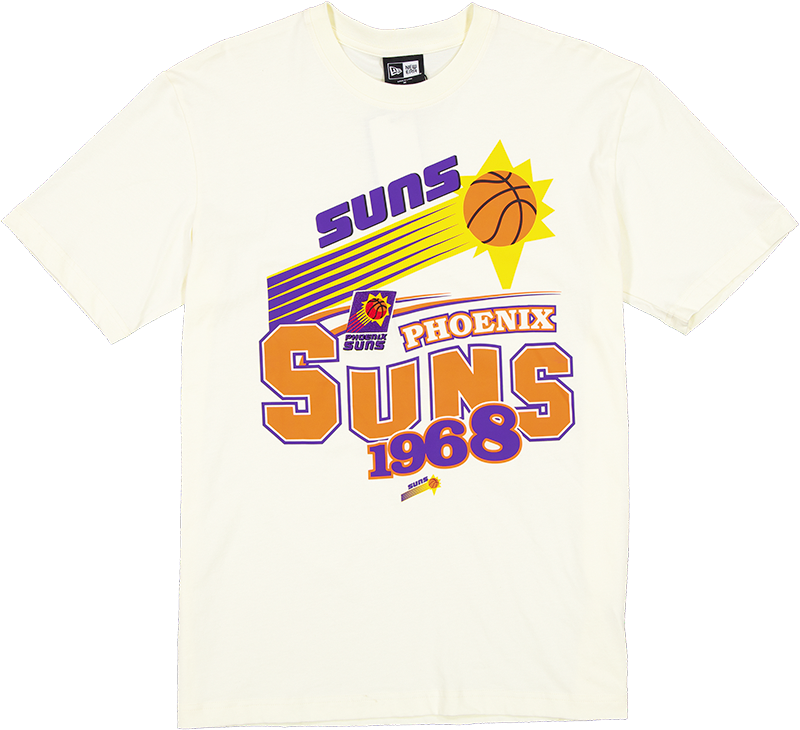 Phoenix Suns Retro Chrome White T-Shirt