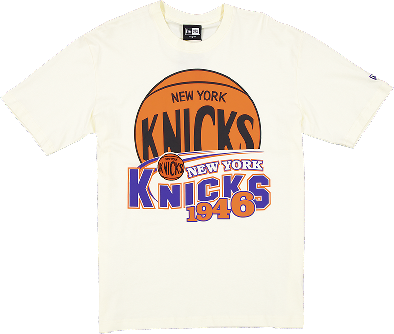 New York Knicks Retro Chrome White T-Shirt