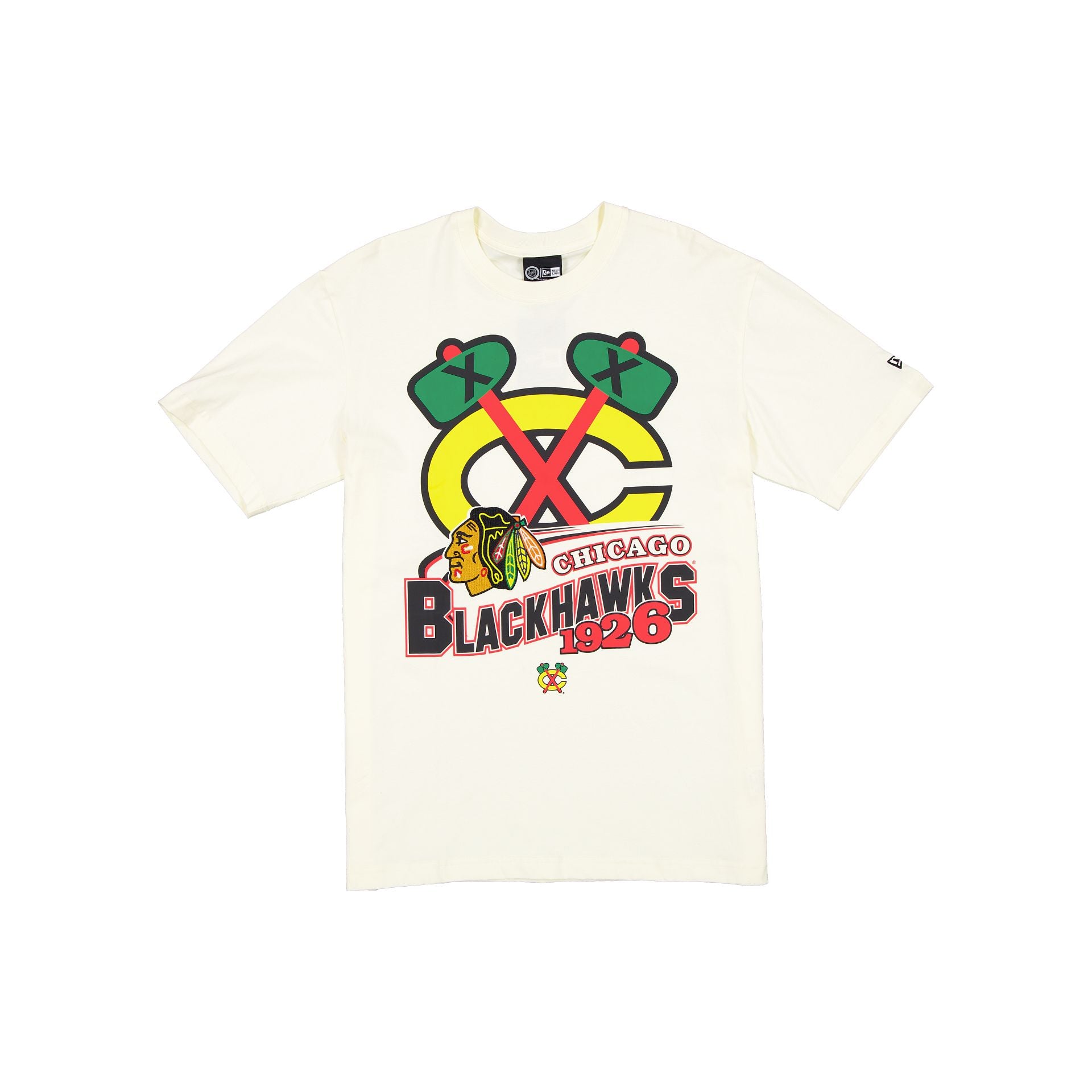 Chicago Blackhawks Retro Chrome White T-Shirt