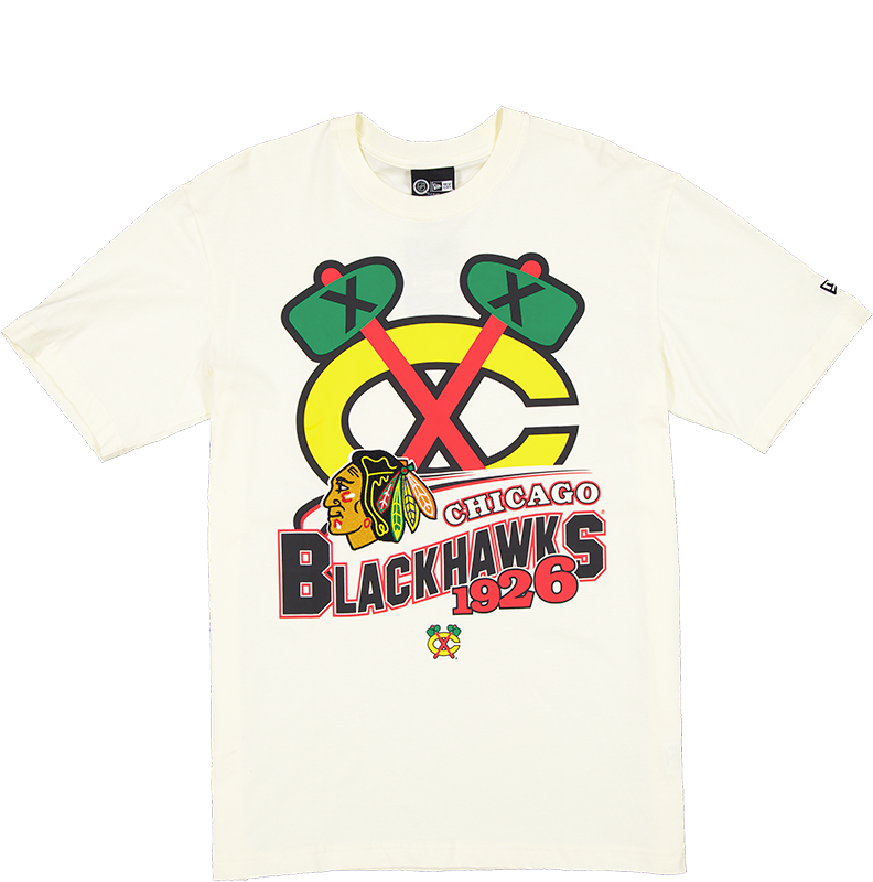 Chicago Blackhawks Retro Chrome White T-Shirt