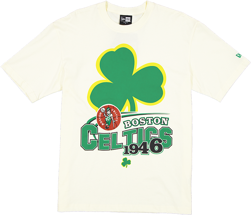Boston Celtics Retro Chrome White T-Shirt