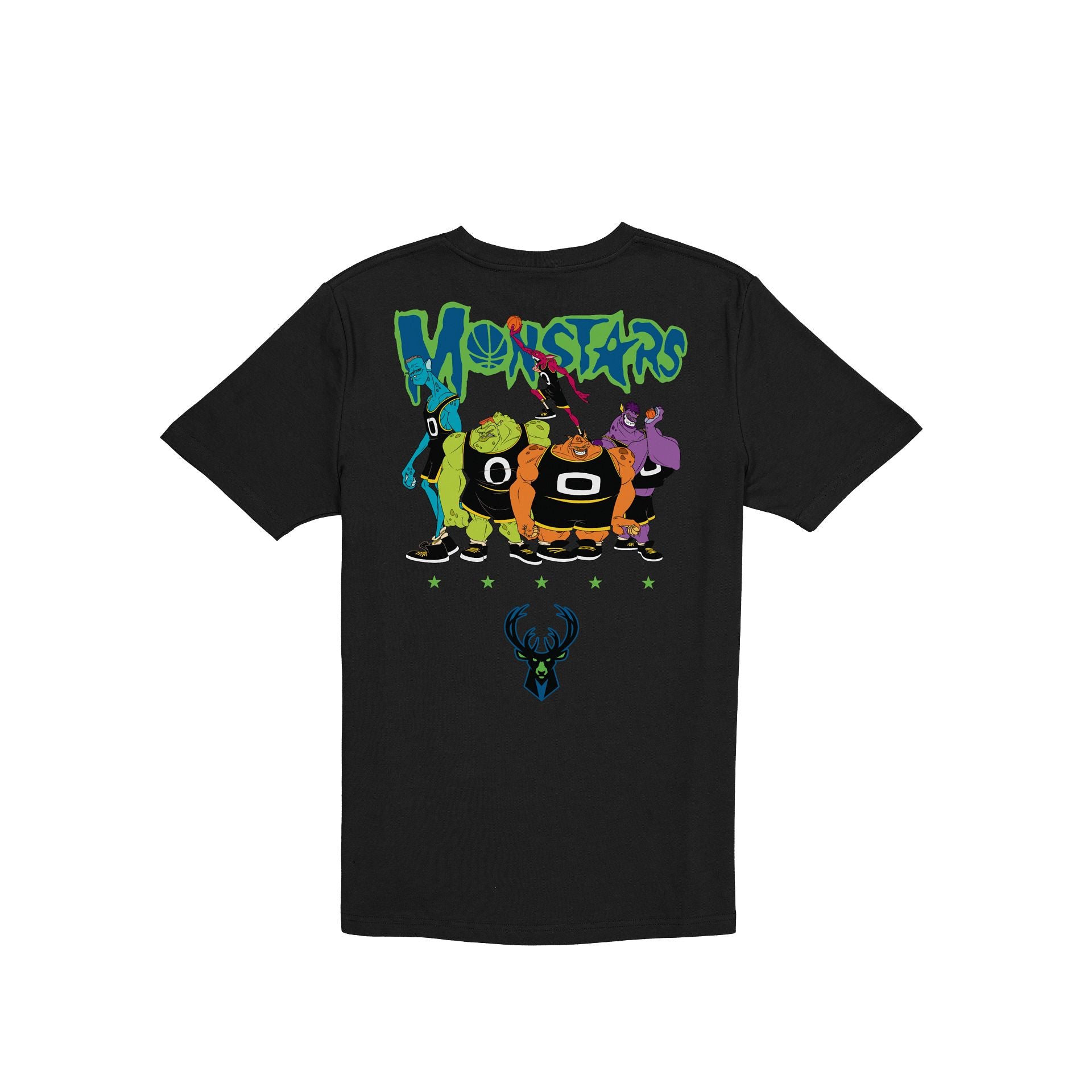 Space Jam x Milwaukee Bucks Monstars Black T-Shirt – New Era Cap