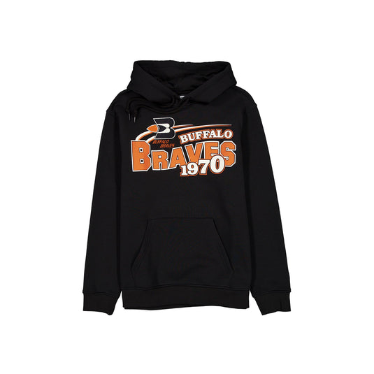 Buffalo Braves Retro Black Hoodie - New Era Cap