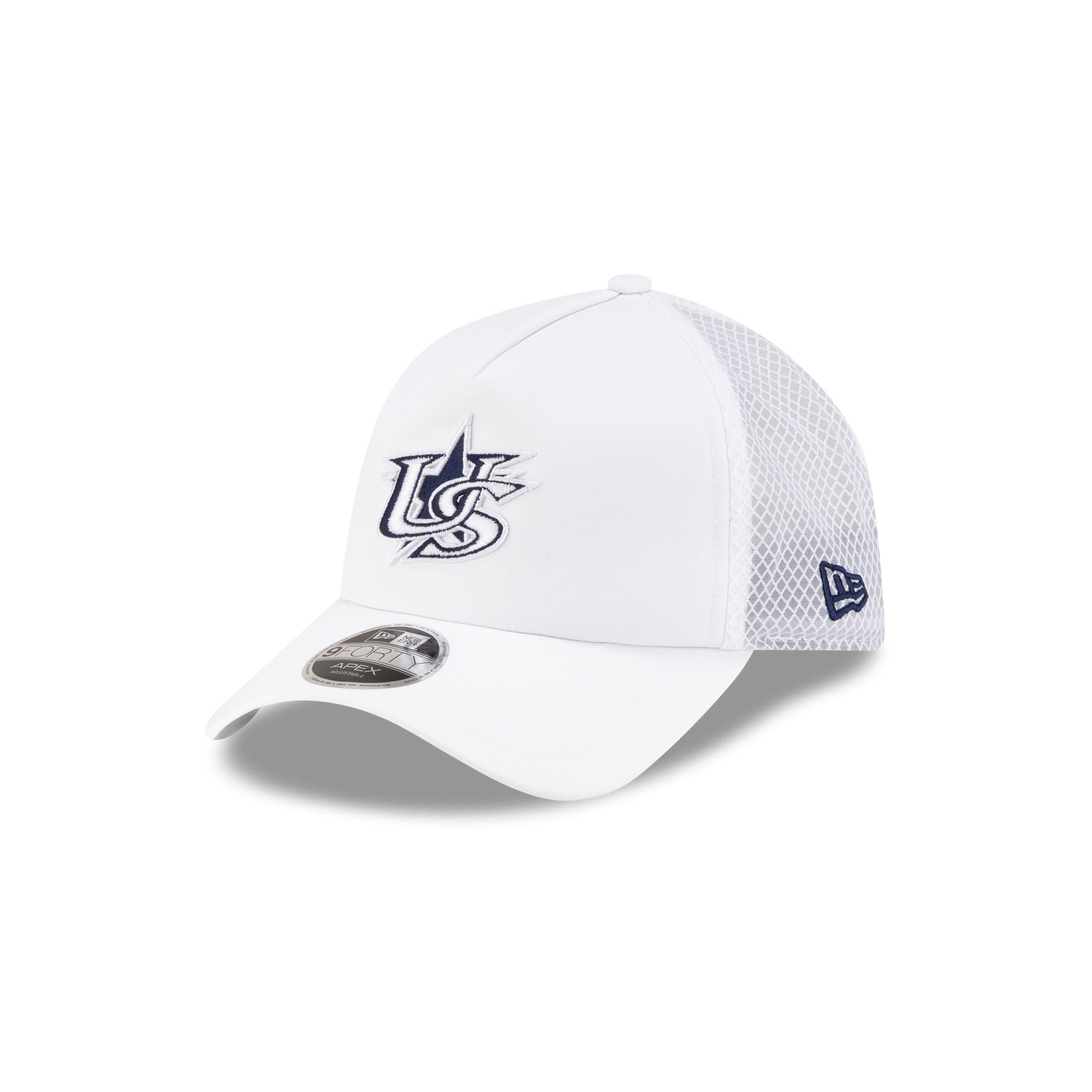 USA Baseball 2026 Batting Practice White 9FORTY APEX Trucker Hat
