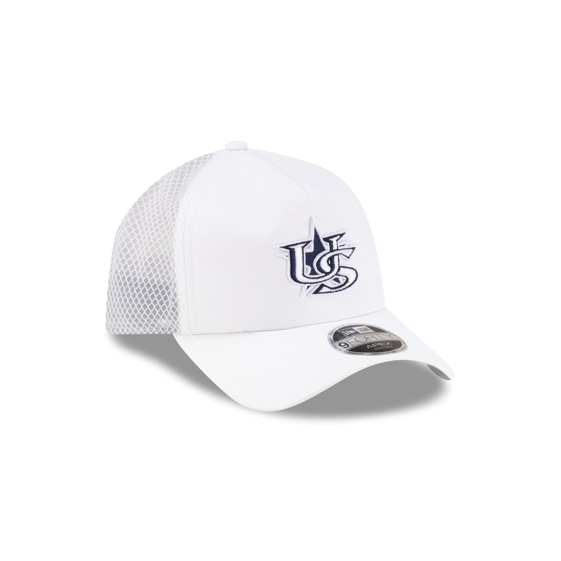 USA Baseball 2026 Batting Practice White 9FORTY APEX Trucker Hat
