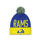 Los Angeles Rams London Game Pom Knit Hat