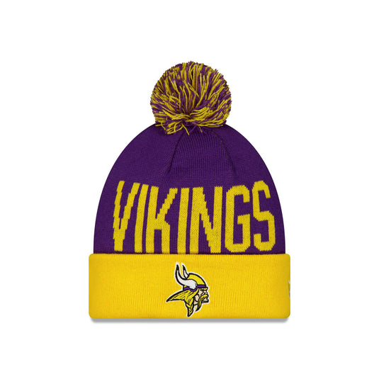Minnesota Vikings London Game Pom Knit Hat - New Era Cap