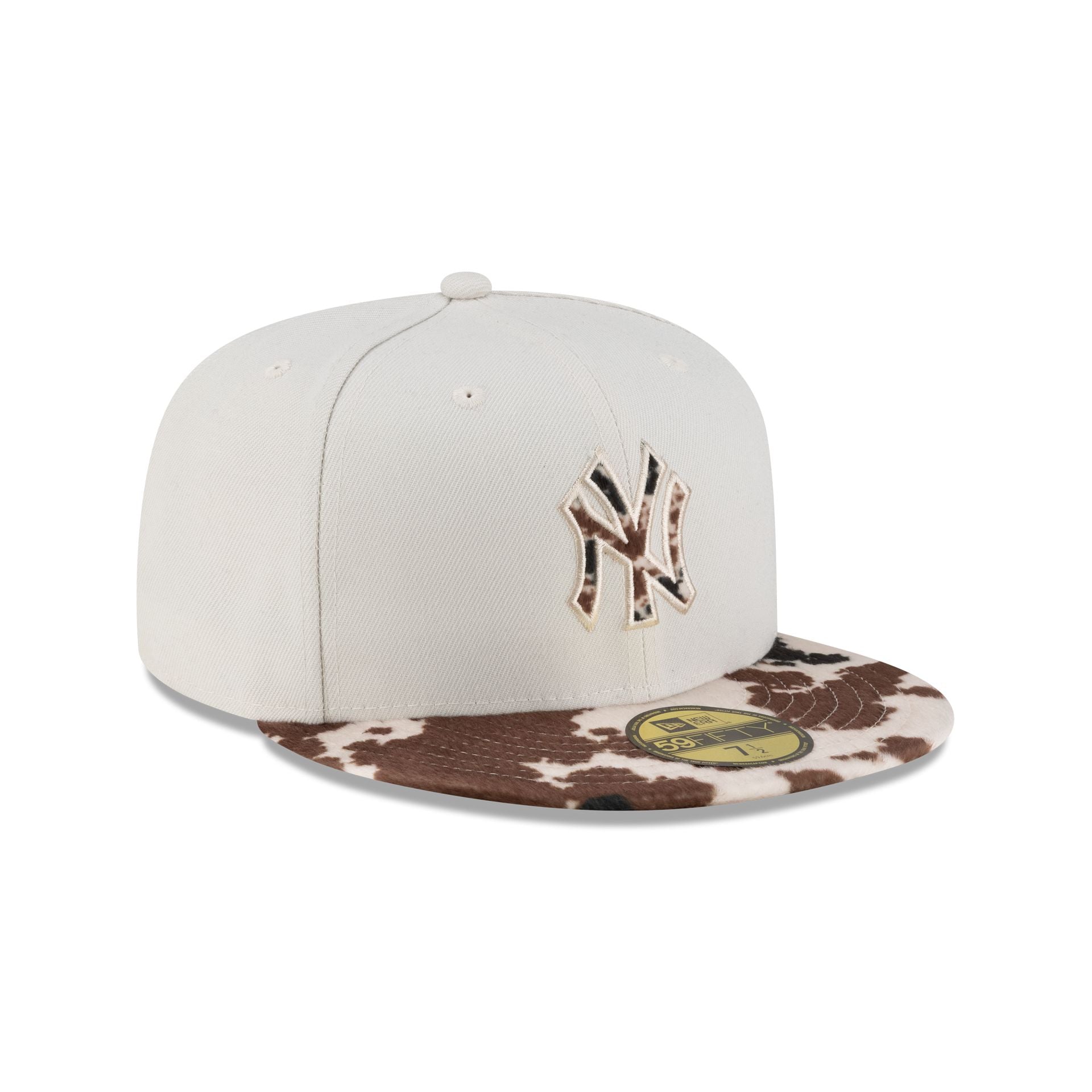 New York Yankees Cow Print Visor 59FIFTY Fitted Hat